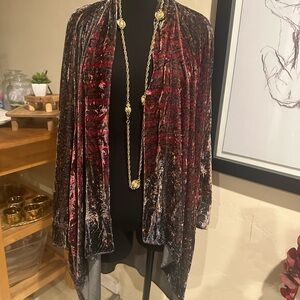 Johnny Was Multicolor Embroidered Shawl